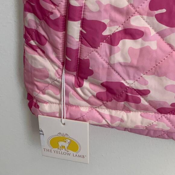 The Little Lamb Vera Vest with Ruffle REVERSIBLE - Cotton Candy/ Pink Power Camo - Picture 4 of 8